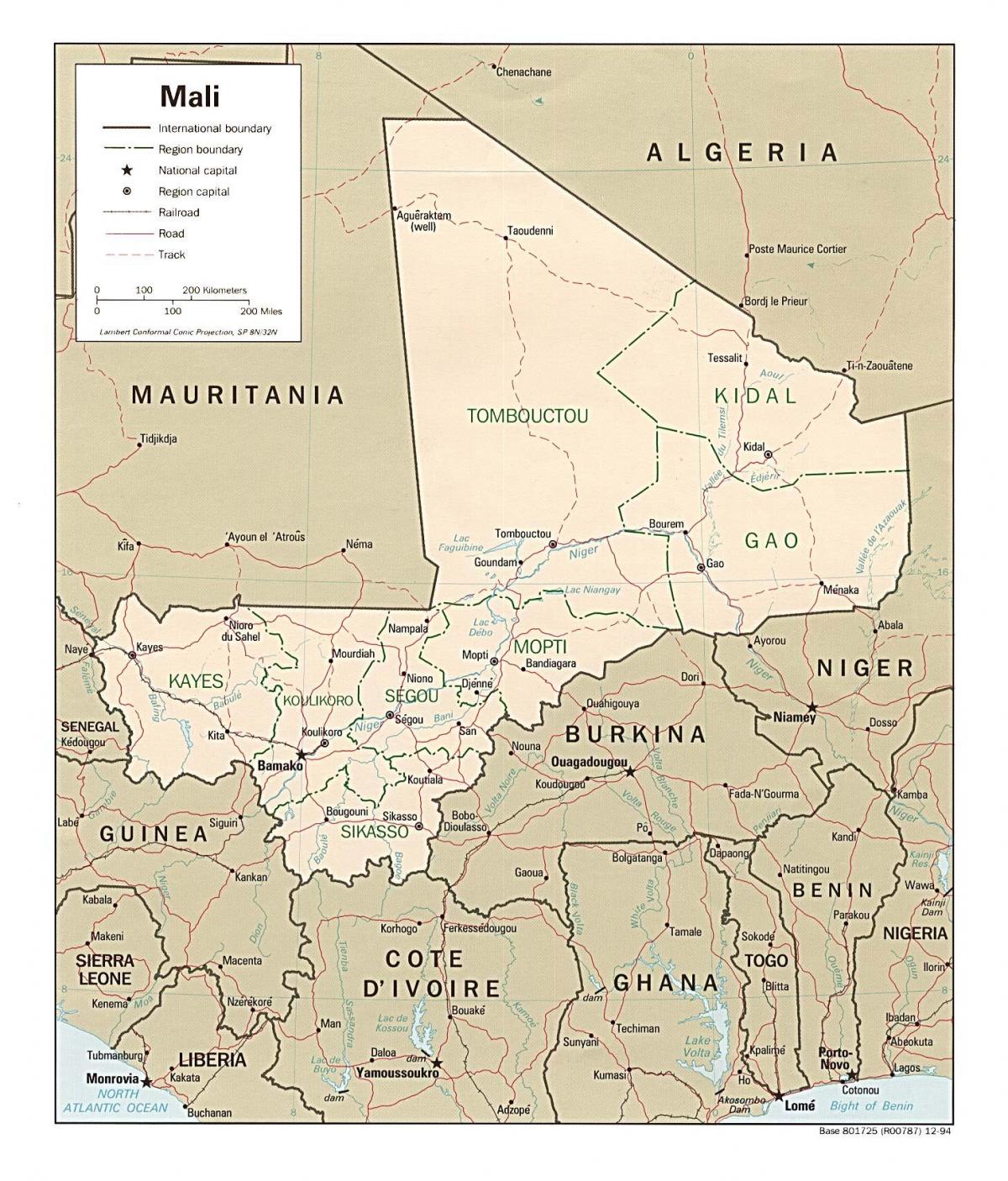 מפה של מאלי, מדינה